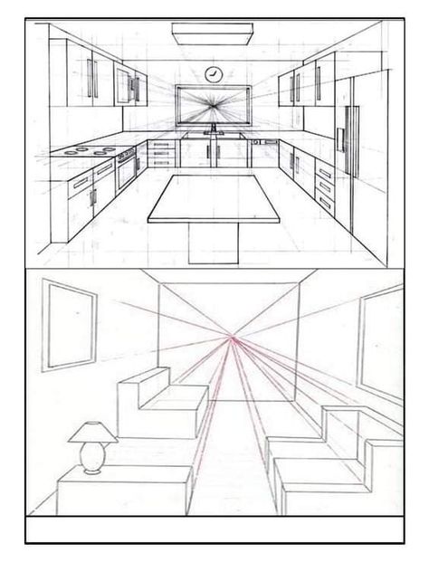 Internal Perspective Architecture, Perspective Plan, Perspective Drawing Ideas, Room Perspective Drawing, 1 Point Perspective Drawing, Perspective Room, House Design Drawing, Interior Design Sketchbook, Perspective Sketch