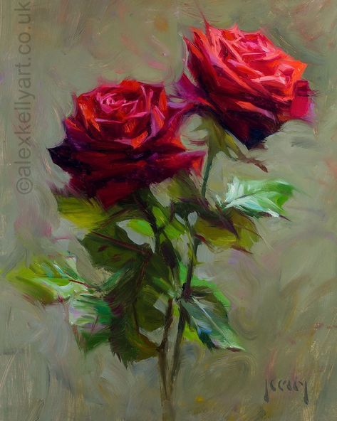 Rose Oil Painting, Rose Drawing, Oil Painting Flowers, Painting Still Life, Rose Art, Flower Art Painting, Rose Painting, Jolie Photo, Arte Floral