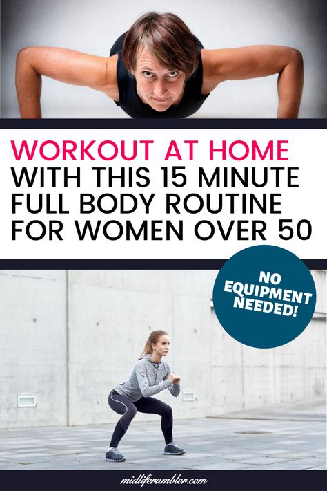 Women Over 50 Workout, Full Body Routine, Weights Workout For Women, Over 50 Fitness, Body Routine, Whole Body Workouts, Full Body Workout At Home, Body Workout At Home, Weight Training Workouts