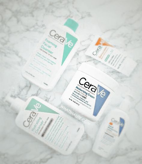 Aesthetic Cerave Skincare, Cerave Aestethic, Cera Ve Aesthetic, Cerave Skincare Routine, Diff Aesthetics, Cerave Cleanser, Cerave Skincare, Prom Eye Makeup, Facial Lotion