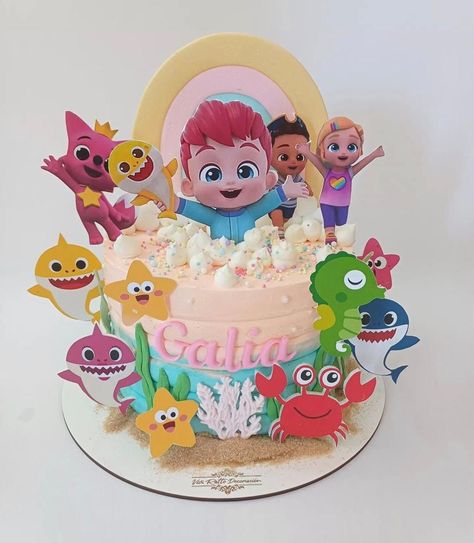 Bebe Finn Cake, Bebefinn Cake Ideas, Bebefinn Birthday Party, Girl Themes, Baby Shark, Themed Cakes, Family Fun, Kids Birthday, First Birthdays