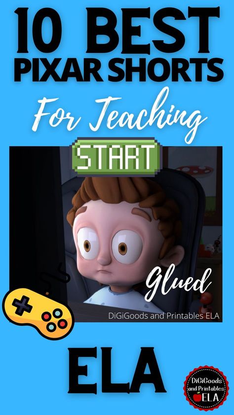 Teaching with Pixar Short Film Workshops Pixar Shorts For Teaching, Character Conflict, Teaching Plot, Teaching Literary Elements, Teaching Character Traits, Teaching Theme, Inference Activities, Pixar Shorts, Teaching Character