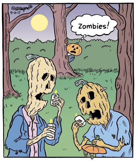 Halloween Funnies, Poorly Drawn Lines, Writer Aesthetic, Halloween Comic, Halloween Humor, Zombie Humor, Halloween Time, Baby Blues, Read Comics