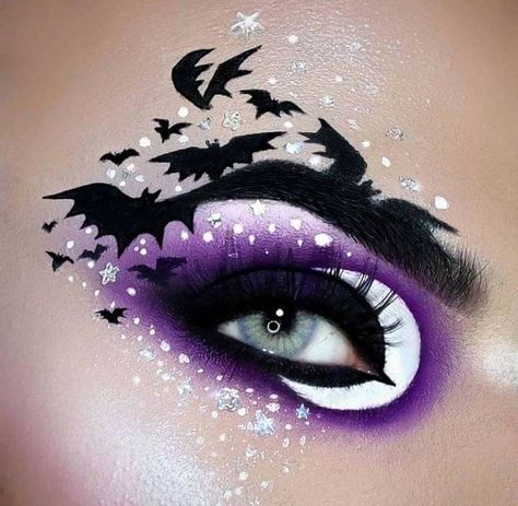 Makeup Ideas For Summer, Creepy Love, Halloween Eyeshadow, Crazy Eye Makeup, Holloween Makeup, Pretty Eye Makeup, Cute Halloween Makeup, Halloween Eye Makeup, Cooler Style