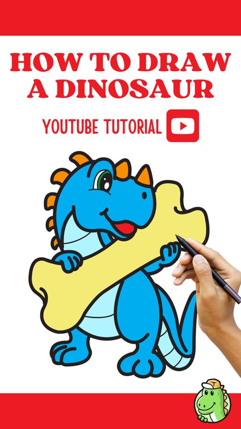 🎨 Welcome to 'Raffy Drawings'! 🦖 Explore our step-by-step guide to creating an adorable T-Rex drawing, perfect for dinosaur-loving kids who enjoy cute artwork. 🦕 Our 'How to Draw a Dinosaur' video is designed to be easy and enjoyable for young artists. Whether you're a beginner or seeking a fun and creative activity, you've come to the right place. 🚀 Are you ready for a prehistoric adventure? Don't forget to follow 'Raffy Drawings' for more incredible 'How to Draw' tutorials! How To Draw T Rex Step By Step, Dinasour Drawing Step By Step, How To Draw Trex Dinosaur, Cartoon Dinosaur Drawing, Basic Dinosaur Drawing, How To Draw A T-rex, T Rex Drawing, Rex Drawing, Draw A Dinosaur