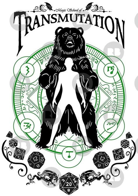 Dnd Schools Of Magic, Dnd Magic School, Transmutation Magic, Transmutation Spell, Noir Poster, Spell Magic, Dnd Druid, Wizard Magic, Dnd Inspiration