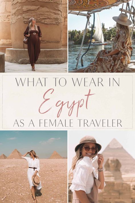 Egypt Outfits Women, What To Wear In Egypt, Egypt Clothes, Egypt Outfits, Desert Outfit, Tourist Outfit, Blonde Abroad, Pyramids Egypt, Egypt Fashion