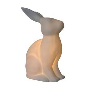 Simple Designs, Animal Love 10.9 in. White Porcelain Bunny Rabbit Shaped Table Lamp, LT3058-WHT at The Home Depot - Mobile Alice In Wonderland Bedroom, Animal Light, Porcelain Rabbit, Novelty Lamps, Porcelain Animal, Ceramic Bunny, Light Crafts, Porcelain Lamp, Novelty Lighting