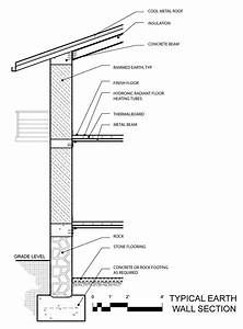 Roof Section Detail, Metal Roof Insulation, Earth Roof, Roof Section, Prefabricated Architecture, Construction Details Architecture, Section Detail, Wall Section Detail, Wall Section