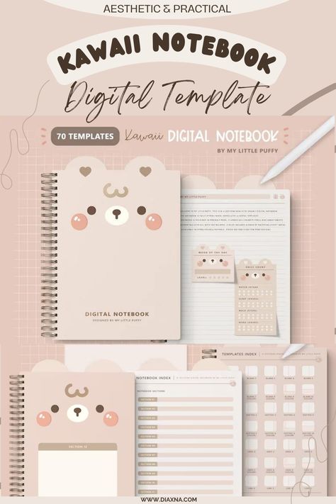 Ultimate Collection of Resources for Your Journaling Journey || Bujo & Digital Journaling Templates! — DIAxNA Planner Collection, Digital Clutter, Digital Journaling, Student Planner Printable, Free Notebook, Online Planner, Notebook Templates, Digital Notebook, Digital Templates