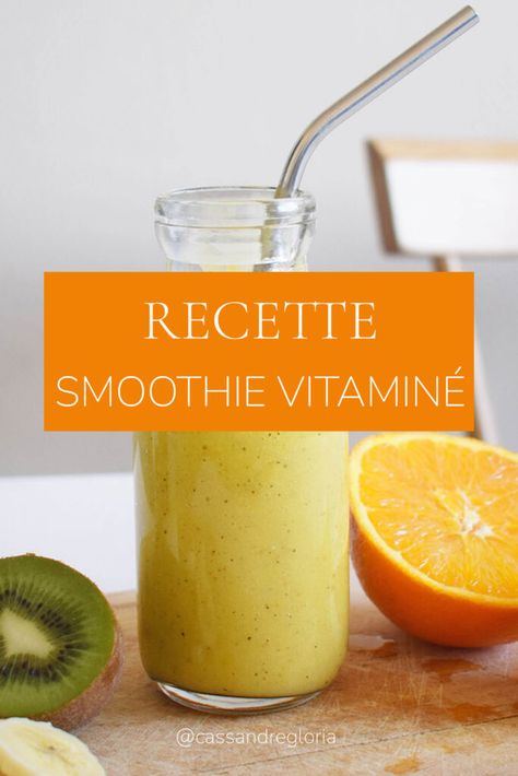 Envie d'une pause savoureuse et vitaminée ? Je te propose la recette de mon smoothie orange, citron, banane, kiwi favoris du moment ! Orange Smoothie Recipes, Orange Smoothie, Milk Smoothie, Ninja Creami, Easy Smoothie Recipes, Milk Shake, Nectarine, Smoothie Recipes, Kiwi