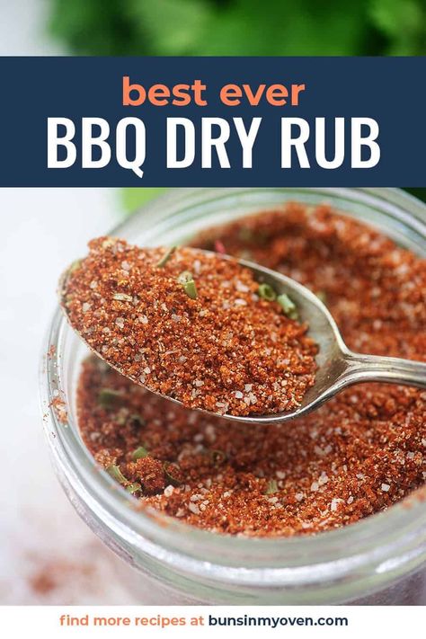 Homemade BBQ Dry Rub Recipe | Buns In My Oven Barbecue Dry Rub, Seasoning Chicken, Gallbladder Diet, Spice Rubs, Bbq Dry Rub, Dry Rub Recipes, Dry Rubs, Meat Rubs, Spice Mix Recipes