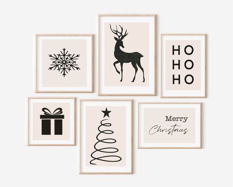 Fa Lalalala Sign, Minimalist Christmas Wall Art, Christmas Digital Art, Christmas Wall Art Diy, Modern Christmas Art, Christmas Gallery Wall, Red Napkins, Hanging Stockings, Christmas Poster