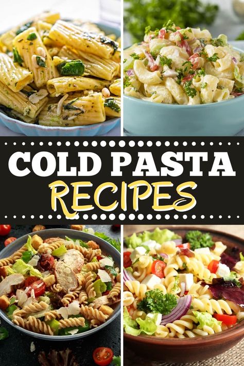 Pasta Recipes Lunch, Easy Cold Pasta Recipes, Recipes With Macaroni Noodles, Healthy Cold Pasta Salad, Pasta Salad For Lunch, Easy Cold Pasta, Pasta Side Dishes Easy, Cold Pasta Recipes, Cold Noodles Recipes