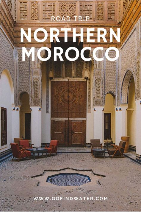 Are you planning a road trip through Northern Morocco? Here's our itinerary from Fez to Chefchaouen, Tanger and Rabat. Northern Morocco, Morocco Chefchaouen, Morocco Itinerary, Planning A Road Trip, Luxurious Garden, Morocco Travel, Blue City, Road Trip Planning, Rent A Car