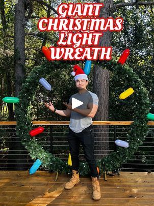 71K views · 1.4K reactions | Let’s make a GIANT Christmas Light Wreath for Christmas! #christmasdecor #christmas #christmastree #christmaslights #christmastime | Isaac Alexander DIY Christmas Light Wreath, Light Wreath, Wreath For Christmas, Lighted Wreaths, Wreath Diy, Christmas Light, Diy Wreath, Diy Outdoor, Christmas Wreath