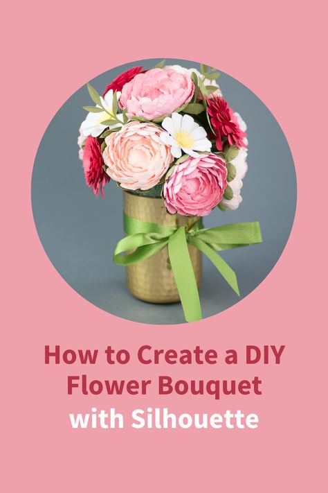 Create a paper flower bouquet that will last forever 🌼🎀 

#Papercraft #DIY #Flower #Bouquet #Handmade #Cute #Coquette #Bow #Pink #White #Green #Silhouette Aesthetic Flower Bouquet, Green Silhouette, 3d Paper Flowers, Different Types Of Flowers, Cute Coquette, Paper Flowers Wedding, Aesthetic Flower, Paper Flower Bouquet, Chrysanthemum Flower