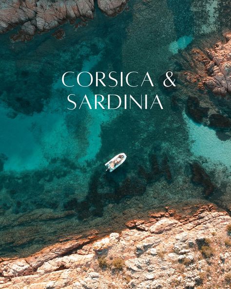 Sardinia and Corsica are the cool cats of the Mediterranean and they make a perfect side dish to a France or Italy vacation. However, because of their proximity and similarity, you likely won’t want to visit both in one trip. The Italian Sardinia and the French Corsica - it's like choosing between 🍝 and 🥐. Both islands boast mouth-watering, no-fuss food, top-notch wines, dreamy beaches, and stunning scenery. Rugged mountains brimming with fragrant shrubs and trees beg to be hiked. Quaint vi... Corsica Travel, Europe Beaches, Rugged Mountains, Summer Vacation Destinations, Stunning Scenery, Travel Collage, Sardinia Italy, Italy Trip, Island Getaway