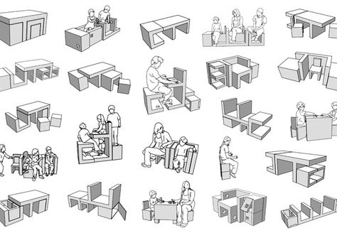 restyle3 Tiny Apartment Living, Nomadic Furniture, Experience Map, James Howlett, Architecture Collage, Tiny Apartment, Architecture Student, Space Architecture, Multifunctional Furniture