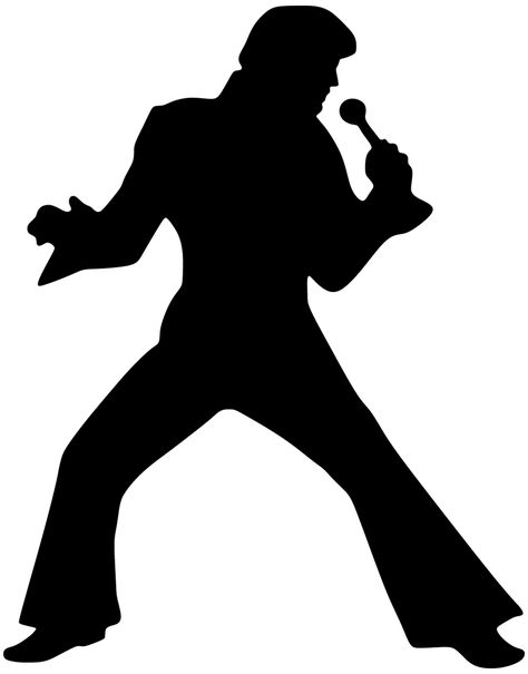 Elvis Svg File Free, Elvis Clipart, Elvis Svg, Elvis Presley Silhouette, Elvis Silhouette, Elvis Guitar, Blue Header, Carnival Decorations, Concert Poster Design