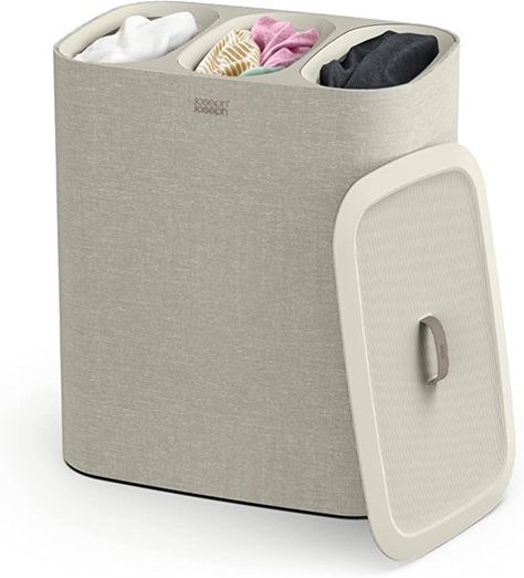 Divided Laundry Hamper, Bathroom Laundry Hamper, Large Laundry Hamper, Laundry Room Hacks, Laundry Hamper With Lid, Laundry Basket With Lid, Laundry Sorter, Basket With Lid, Clothes Hamper