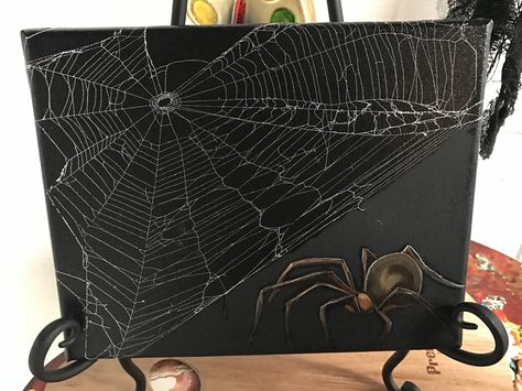 Paint A Spider Web, Paint Spider Web, Spiderweb Painting, Spider Web Painting, Marble Painting Spider Web, Spider Web Marble Painting, Spider Web Painting Canvases, Real Spiders, Spider Web