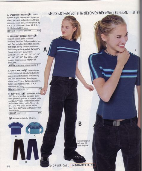 Delia's - Fall 1997 90s Fashion Catalog, 90s Teen Fashion, 40 Fashion, Early 2000s Fashion, 90's Fashion, 90s Fashion Outfits, Fashion Catalogue, The 1990s, Moda Vintage