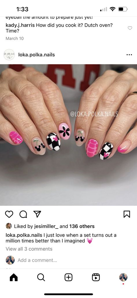 Pixar Nails Short, Disney Food Nails, Retro Disney Nails, Modern Disney Nails, Trendy Disney Nails, Small World Nails, Dark Disney Nails, Hidden Mickey Nails, Fun Disney Nails