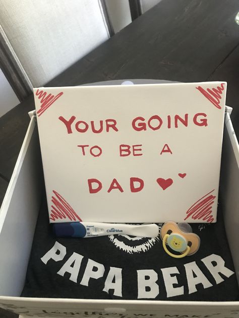 Your Going To Be A Dad Surprise, I’m Pregnant Surprise For Husband, How To Surprise Your Husband Pregnant, You’re Going To Be A Daddy Surprise, Cute Ways To Announce Pregnancy To Daddy, Fun Ways To Tell Husband About Pregnancy, You're Going To Be A Dad, Pregnancy Husband, Cute Proposal Ideas