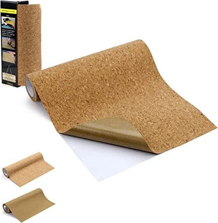 Enjoy Myself Self Adhesive Backed Cork Roll, Natural Cork Drawer Shelf Liner for Crafters, Corkboard Paper Sheets for Furnitures and DIY Projects (Coarse Pattern, 12x118 inch) Kitchen Drawer Liners, Cork Roll, Diy Cork Board, Cork Sheet, Drawer Shelf, Drawer And Shelf Liners, Shelf Liners, Shelf Liner, Drawer Shelves