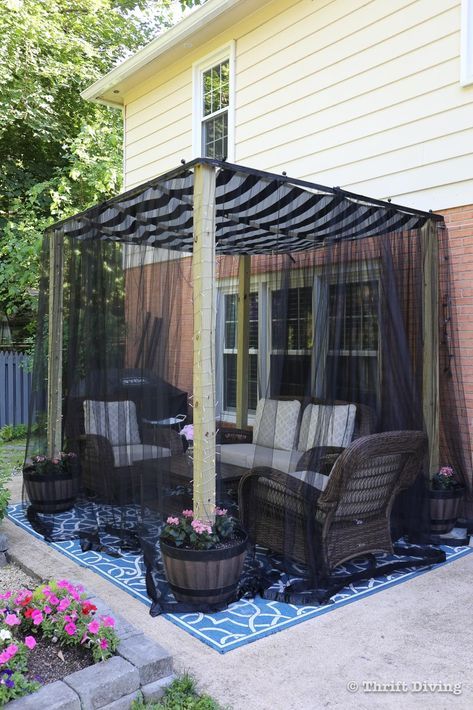 Cozy Outdoor Patio, Pergola Diy, Backyard Shade, Backyard Canopy, Diy Canopy, Outdoor Patio Space, Patio Canopy, Cozy Outdoor, Patio Shade