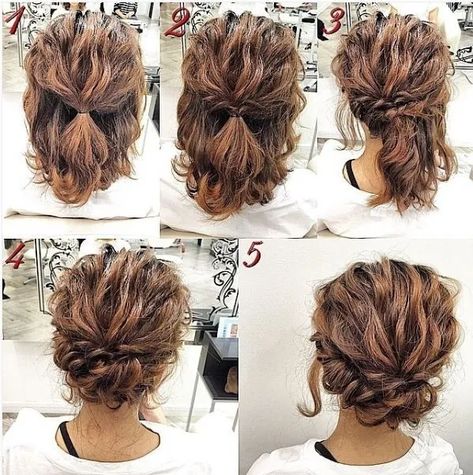 Easy Updo Hairstyles Tutorials, Updo Hairstyles Tutorials, Long Hair Trends, Easy Updo Hairstyles, Simple Prom Hair, Up Dos For Medium Hair, Step By Step Hairstyles, Medium Long Hair, Short Hair Tutorial