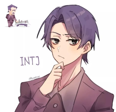 Intj Male Fanart, Mbti Intj Characters, Intj Personality Art, Intj Boy, Intj Fanarts, Intj Fanart, Enfp X Intj, Intj Characters, Personalidad Enfp