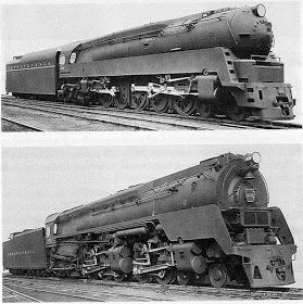 Industrial History: PRR's Engines Q1(4-6-4-4) and Q2(4-4-6-4) Steam Trains Photography, Engine House, Steam Turbine, Railroad Pictures, Water Tube, Pennsylvania Railroad, Train Photography, Lionel Trains, Train Pictures