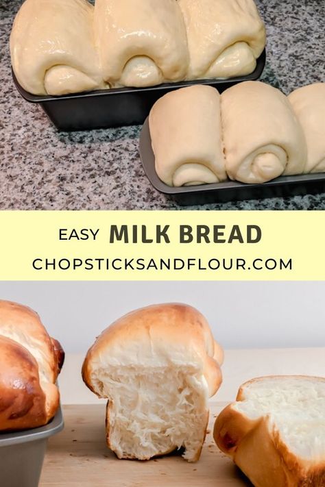 Lunch For My Husband, Hokkaido Milk Bread, Japanese Bakery, Buckwheat Bread, Milk Bread Recipe, Fluffy Bread, Japanese Milk Bread, Organic Bread, Milk Bread