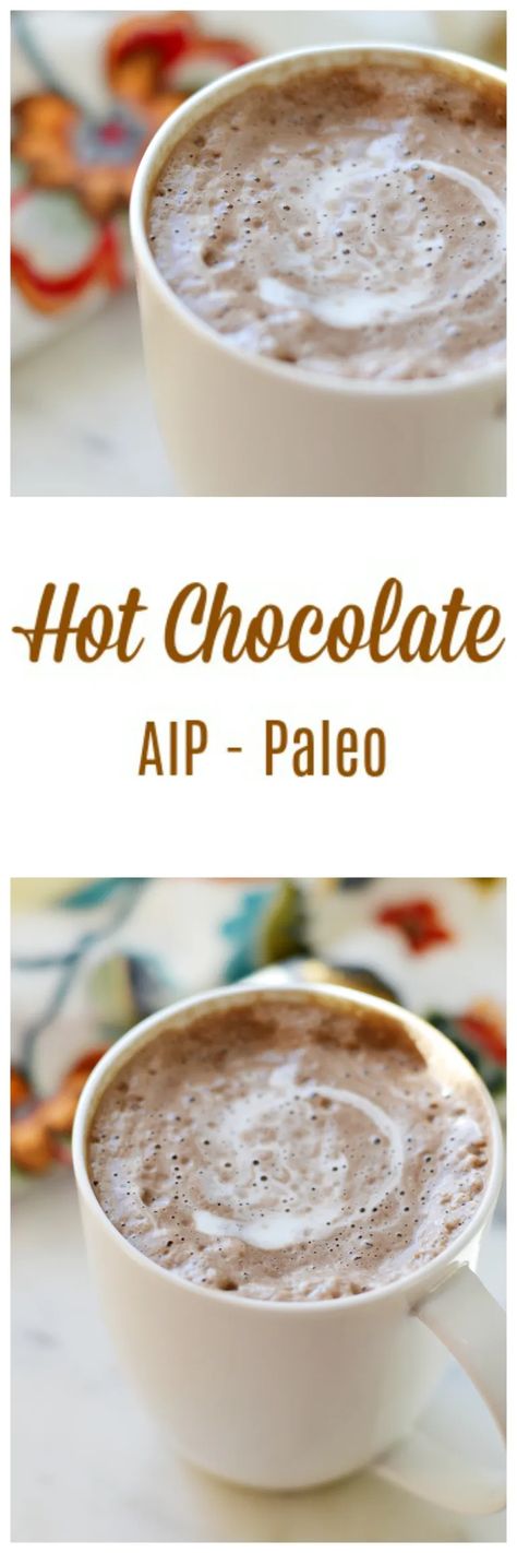 Hot Chocolate (AIP/Paleo) * Lichen Paleo, Loving AIP Aip Drinks, Aip Snack, Infused Drinks, Paleo Drinks, Autoimmune Paleo Recipes, Aip Paleo Recipes, Aip Desserts, Autoimmune Paleo, Paleo Recipes Easy