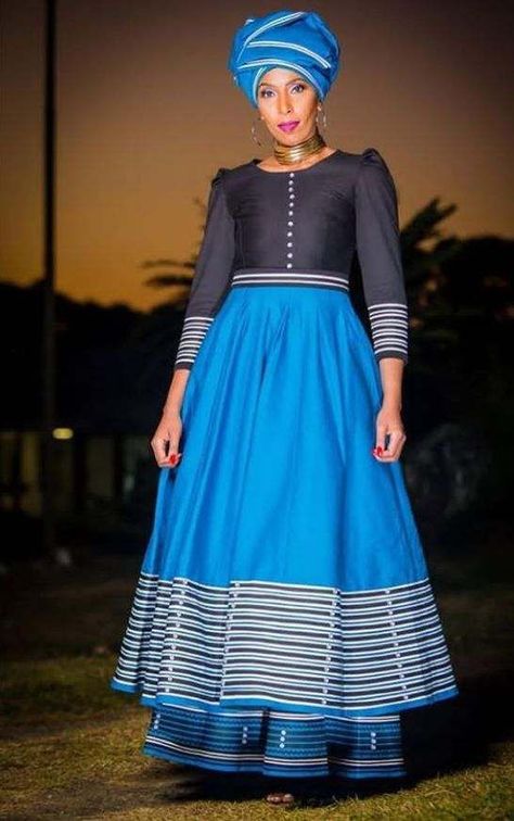 Xhosa Attire Traditional Dresses, Umbhaco Xhosa Designs, Shweshwe Outfits, Claraito's Blog, Modern Xhosa Attire, Xhosa Outfits, Xhosa Dresses, Sotho Traditional Dresses, Seshoeshoe Dresses