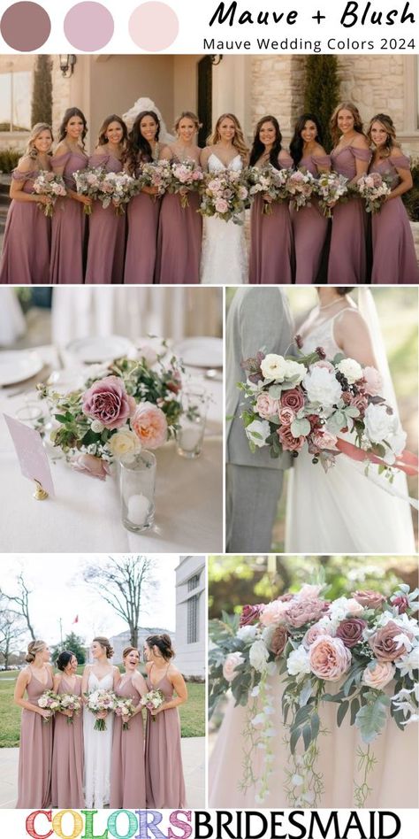 Mauve Navy Champagne Wedding, Dusty Rose And Plum Wedding, Bridal Colour Combination, Cream And Mauve Wedding, Dusty Rose Wedding Theme Color Palettes, Mauve And Dusty Pink Wedding, Mauve Wedding Theme Color Palettes, Dark Mauve Wedding Theme, Dusty Pink And Mauve Wedding