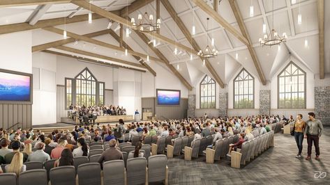 Grace Church Bethlehem — Mann-Hughes Architecture Church Interior Design Sanctuary, Contemporary Church Design, Church Sanctuary, Church Building Design, Church Interior Design, Modern Church, Church Interior, Religious Architecture, Lutheran Church