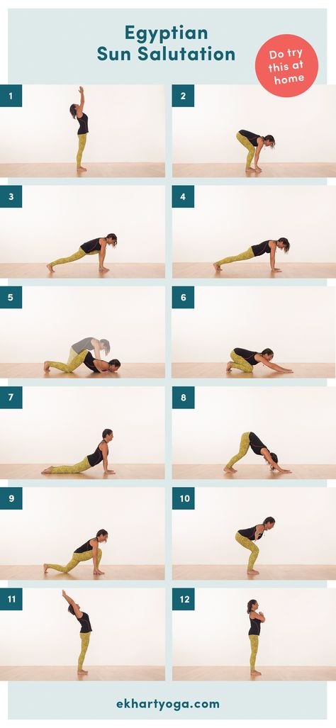 Try this slow, self-inquiring variation of the Sun Salutation. #yogasequence Sun Salutation Variations, Sun A Variations, Therapeutic Exercises, Sun Salutation Sequence, Egyptian Sun, Yoga Teaching, Meditation Inspiration, Yoga Girls, Yoga Information