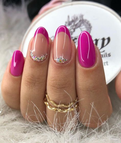 Barbiecore Nails, Nail Art Photos, Acrylic Nail Shapes, Gel Overlay, Party Nails, Soft Nails, Acrylic Gel, Pink Nail, Neon Nails