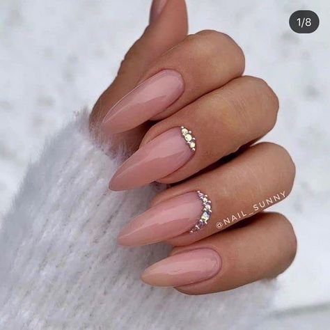 Pretty Summer Nails, 2020 Nail Trends, Nail Fashion Trends, Minimal Nails, Trendy Nail, Oval Nails, Neutral Nails, Hot Nails, Fire Nails