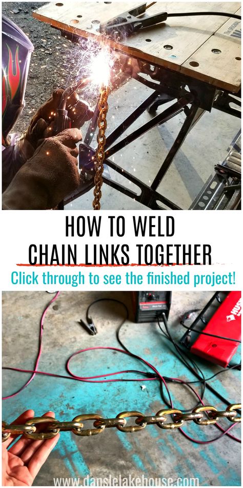 How to weld chain links together Diy Live Edge, Diy Welder, Cool Welding Projects, Metal Welding Art, Blogger Home, Welding Technology, Welding And Fabrication, Welding Art Projects, Diy Welding