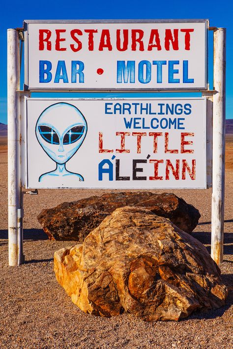 Earthlings Welcome Alien Aesthetic, Nevada Travel, Warm Springs, Vegas Baby, Roadside Attractions, Las Vegas Nevada, Out Of This World, A Sign, Weekend Getaways