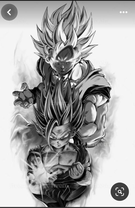 Dragon Ball Z Tattoo Design, Dragon Ball Z Tattoo, Z Tattoo, Tattoo Design, Dragon Ball Z, Dragon Ball, Black And Grey, Tattoos, Anime