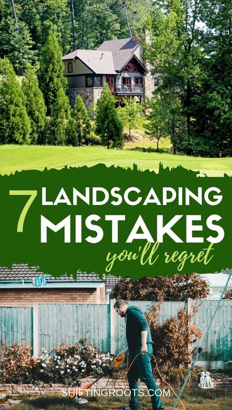 Want a low maintenance backyard?  then you'll want to avoid these 7 deadly landscaping sins when designing your flowerbeds, gardens and other plants around your home. #landscaping #lowmaintenance Landscaping Along Fence, Low Maintenance Backyard, Design Backyard, Plans Architecture, Low Maintenance Landscaping, Large Backyard, Low Maintenance Garden, Outdoor Gardens Design, Landscaping Tips