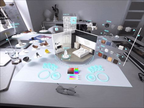 Month of Rebounds / Day 28 / AR App for Interior Design #3 concept furniture plan software tool design palette interior vr ar Spatial Computing, Virtual Reality Design, Interior Design Apps, Ar App, 3d Camera, Graphisches Design, Motion Graphics Design, Motion Design Animation, Virtual Design