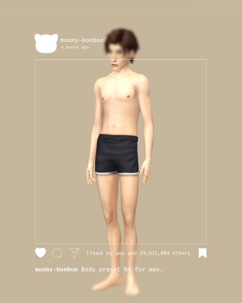 Sims4 Preset, Sims 4 Body Presets, Body Presets, Lotta Body Products, Male Sims, Sims 4 Body Mods, Sims 4 Cc Skin, 4 Characters, Sims 4 Teen