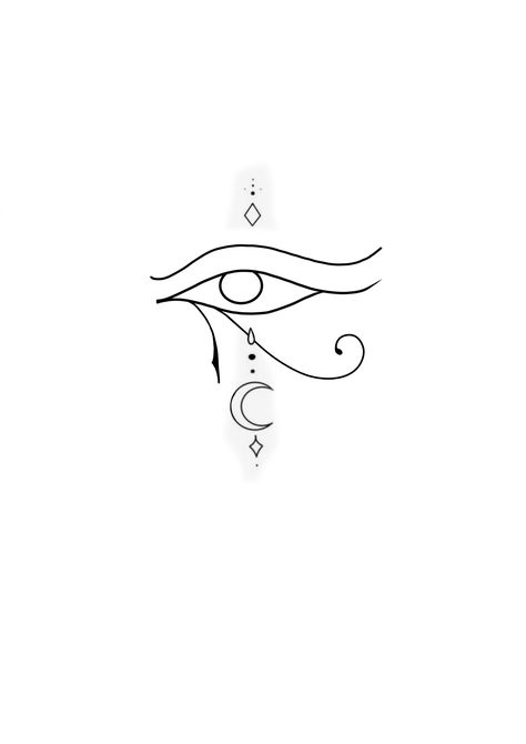 Sun And Earth Tattoo, Eye Of Horus Tattoo Stencil, Eye And Moon Tattoo, Eye Of Thoth Tattoo, Tattoo Eye Of Horus, Eye Of Horus Tattoo Design, The Eye Of Horus Tattoo, Horus Eye Tattoo, Eye Of Horus Tattoo