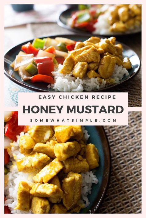 Honey Curry Chicken, Curry Chicken Recipe, Honey Mustard Chicken, Mustard Chicken, Curry Chicken Recipes, Curry Sauce, Honey Mustard, Curry Chicken, Easy Chicken Recipes